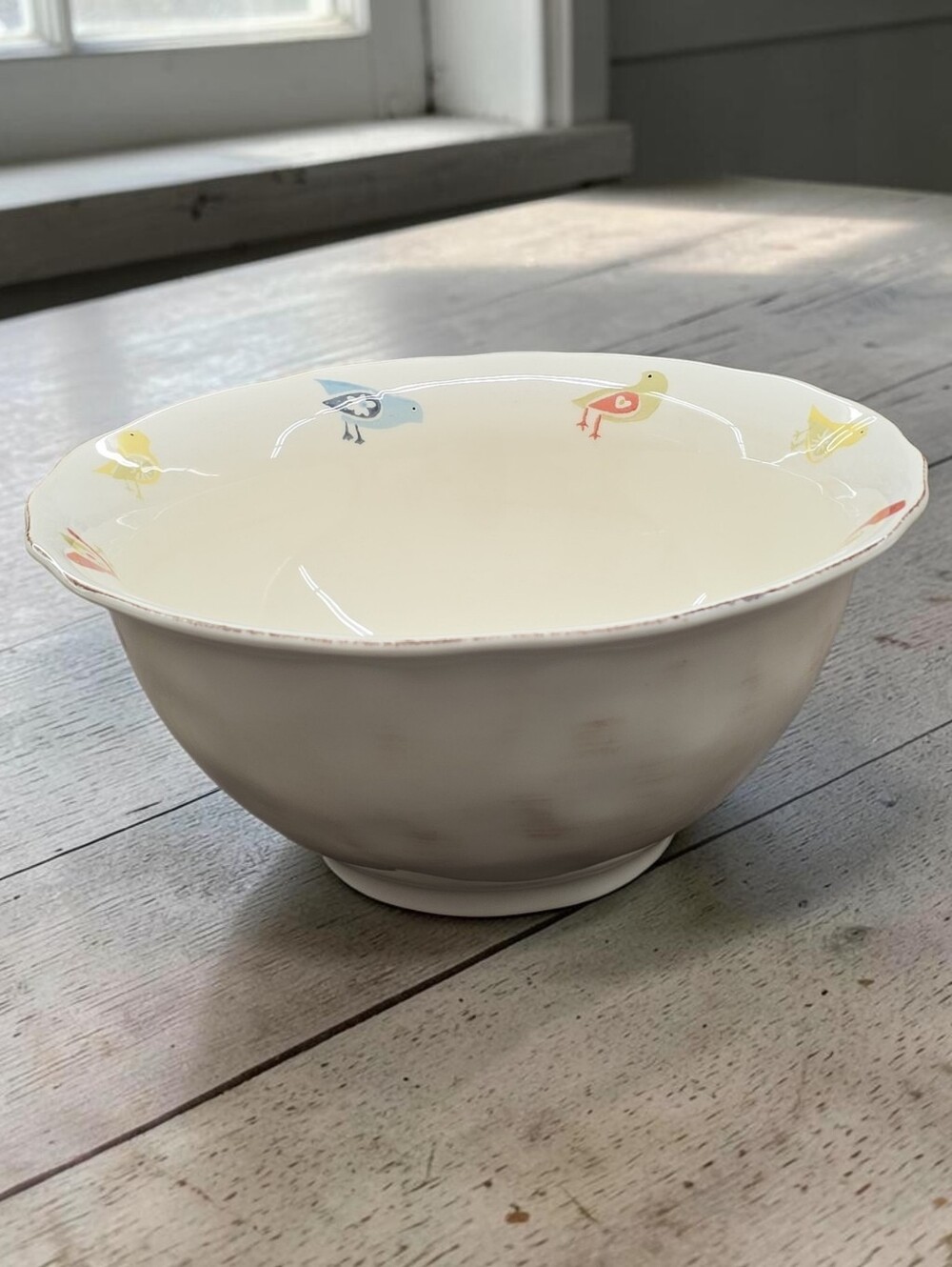 Matceramica Little Birds Large Serving Bowl 11” Portugal Pier 1